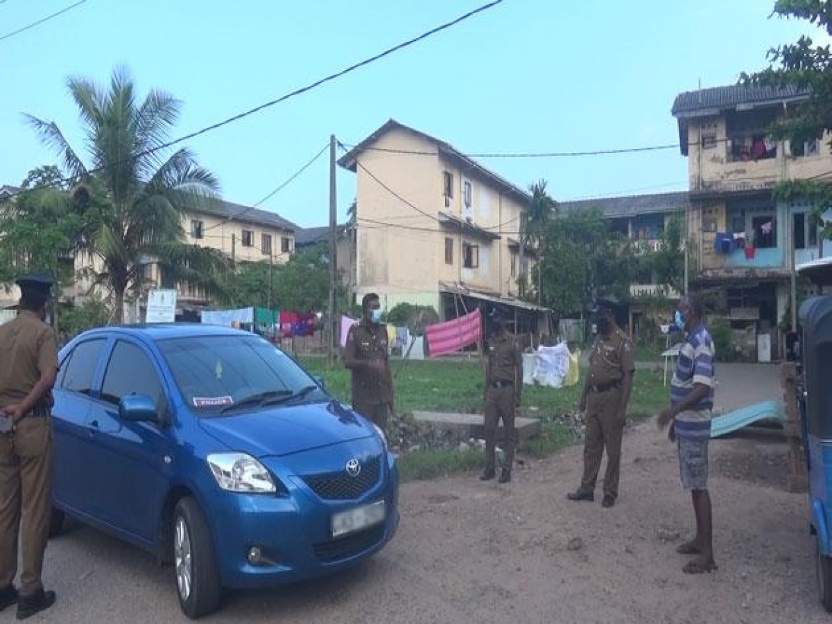 Tsunami Housing Schene In Modarawila Isolated After Discovery Of Two COVID19 Patients