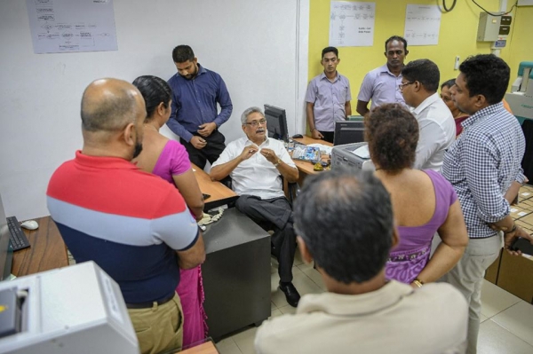 President Gotabhaya Rajapaksa Currently On A Sudden Inspection Visit To Colombo National Hospital