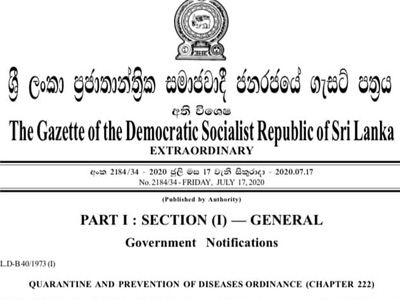 Gazette notification with health guidelines for General Election, issued