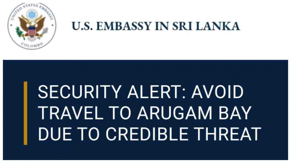 US Warns of Credible Threat of Attack in Arugam Bay, Sri Lanka