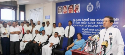 More Chaos In SLFP Camp: Party HQ Closed Down Until President Sirisena&#039;s Return From Thailand