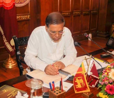 President Sirisena Signs Gazette Notification To Lift State Of Emergency