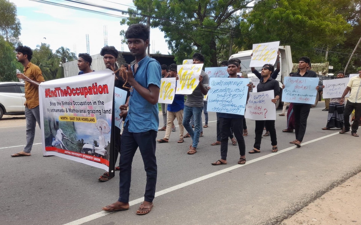 Jaffna University Students Arrested While Supporting Tamil Cattle Farmers&#039; Protest