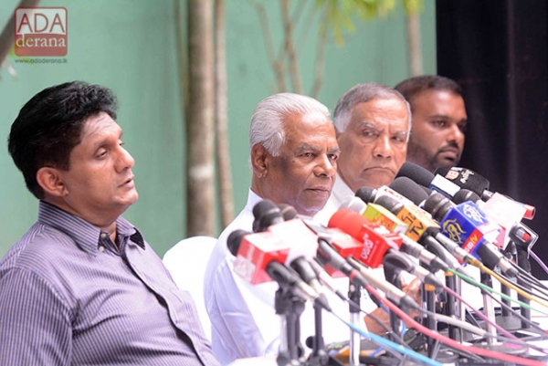 Former Minister W.B. Ekanayake Who Pledged Support To Sajith Premadasa Last Week Seen At Gotabhaya Rajapaksa&#039;s Meeting Today