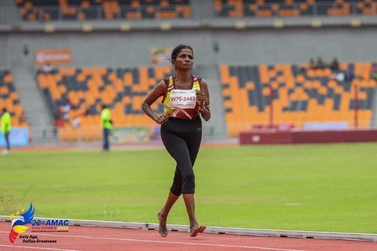 Remarkable Achievement: 71-Year-Old Mullaitivu Resident Clinches Gold at Masters Athletics Championships in the Philippines