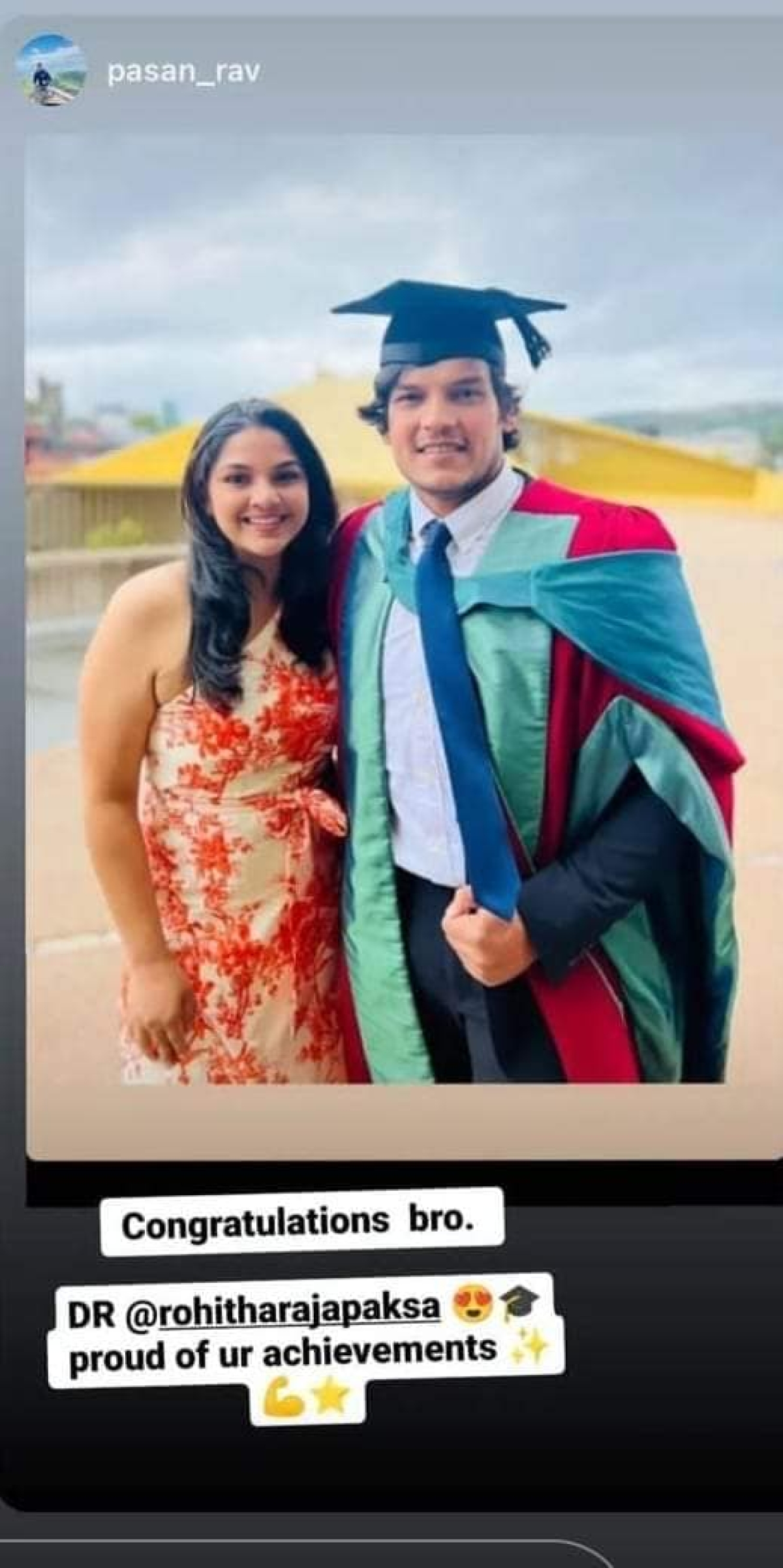 Namal Rajapaksa Congratulates Brother Rohitha Rajapaksa on &quot;PhD Achievement&quot; Amidst Social Media Speculation