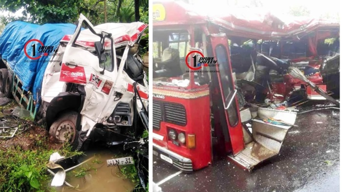 Bus-Lorry Accident Injures 26 in Madampe