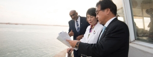 Japanese FM Visits Colombo Port to Bolster Bilateral Ties