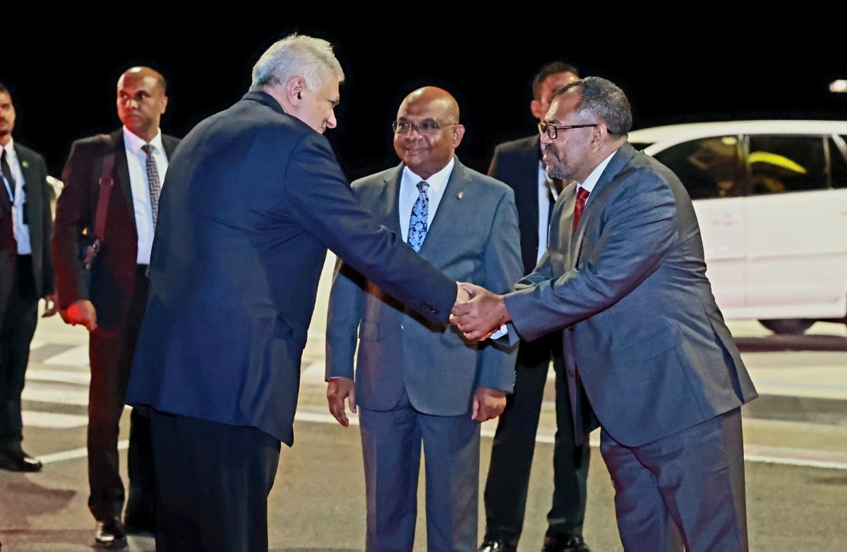 President Wickremesinghe Arrives in Maldives for Presidential Inauguration