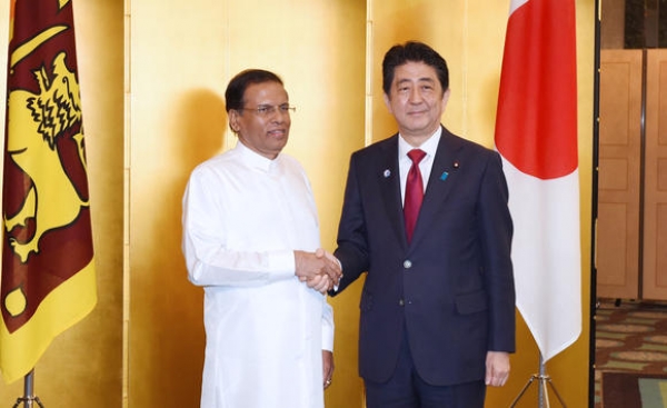 Japanese PM Shinzo Abe Promises To Give Grants To Sri Lanka During Bilateral Talks With Sirisena