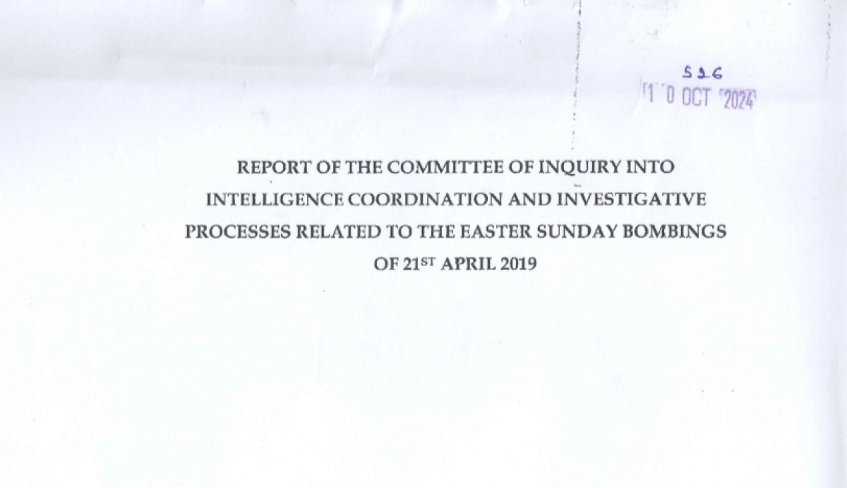 Key Findings from Easter Sunday Committee Report Published by Gammanpila